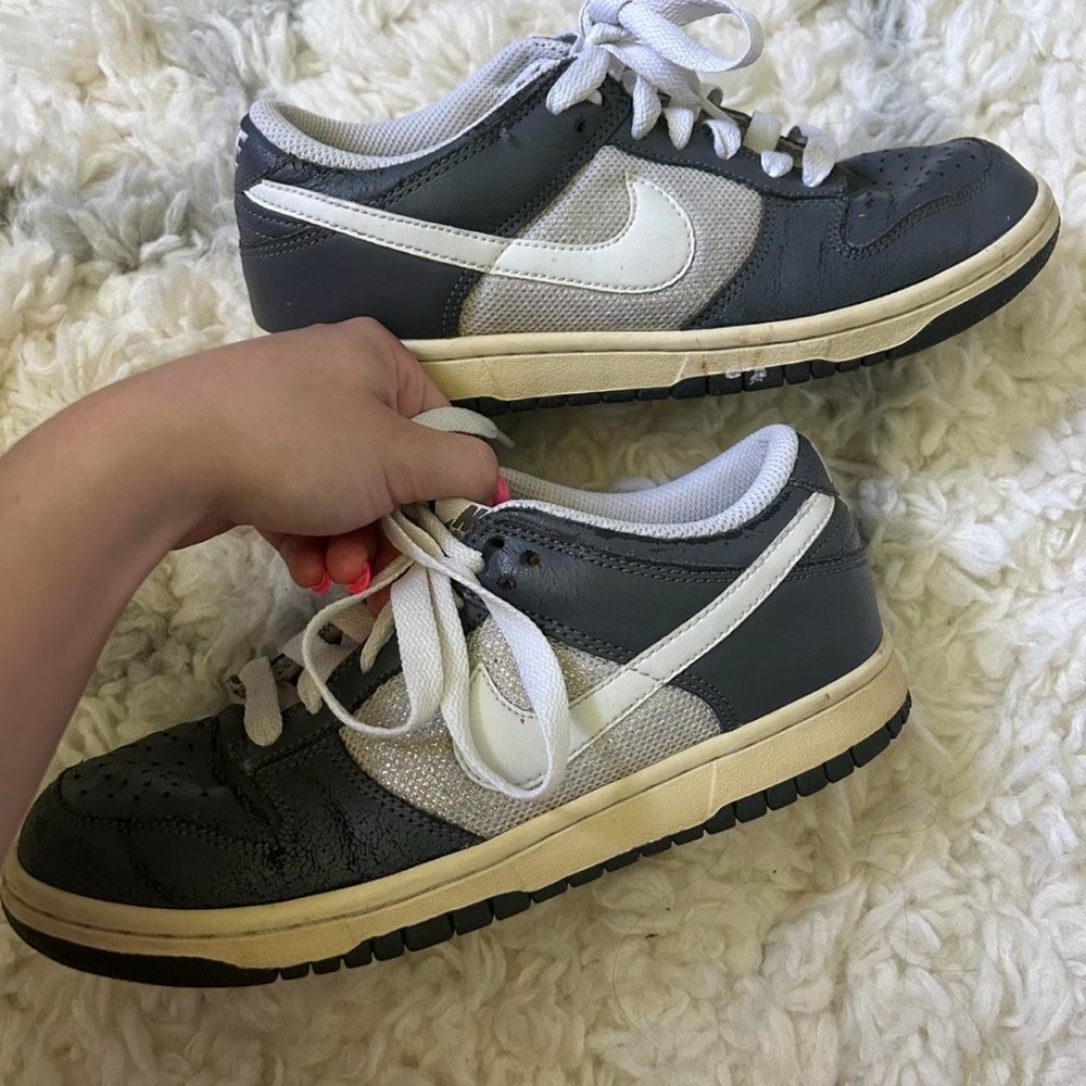 Nike Dunk Low CL Denim Sneakers - Picture 3 of 5